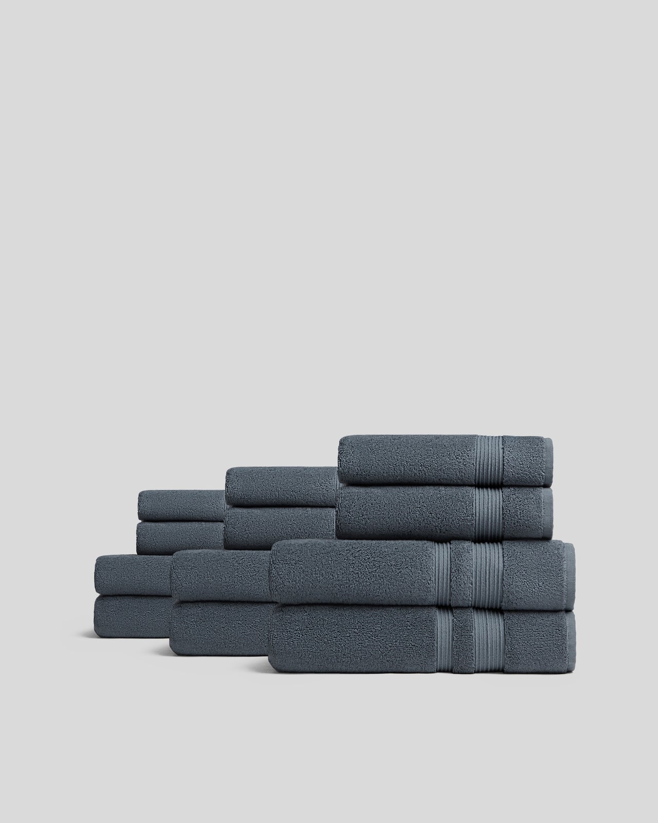 6+6 Classic Turkish Cotton Bath Bundle - Dusk