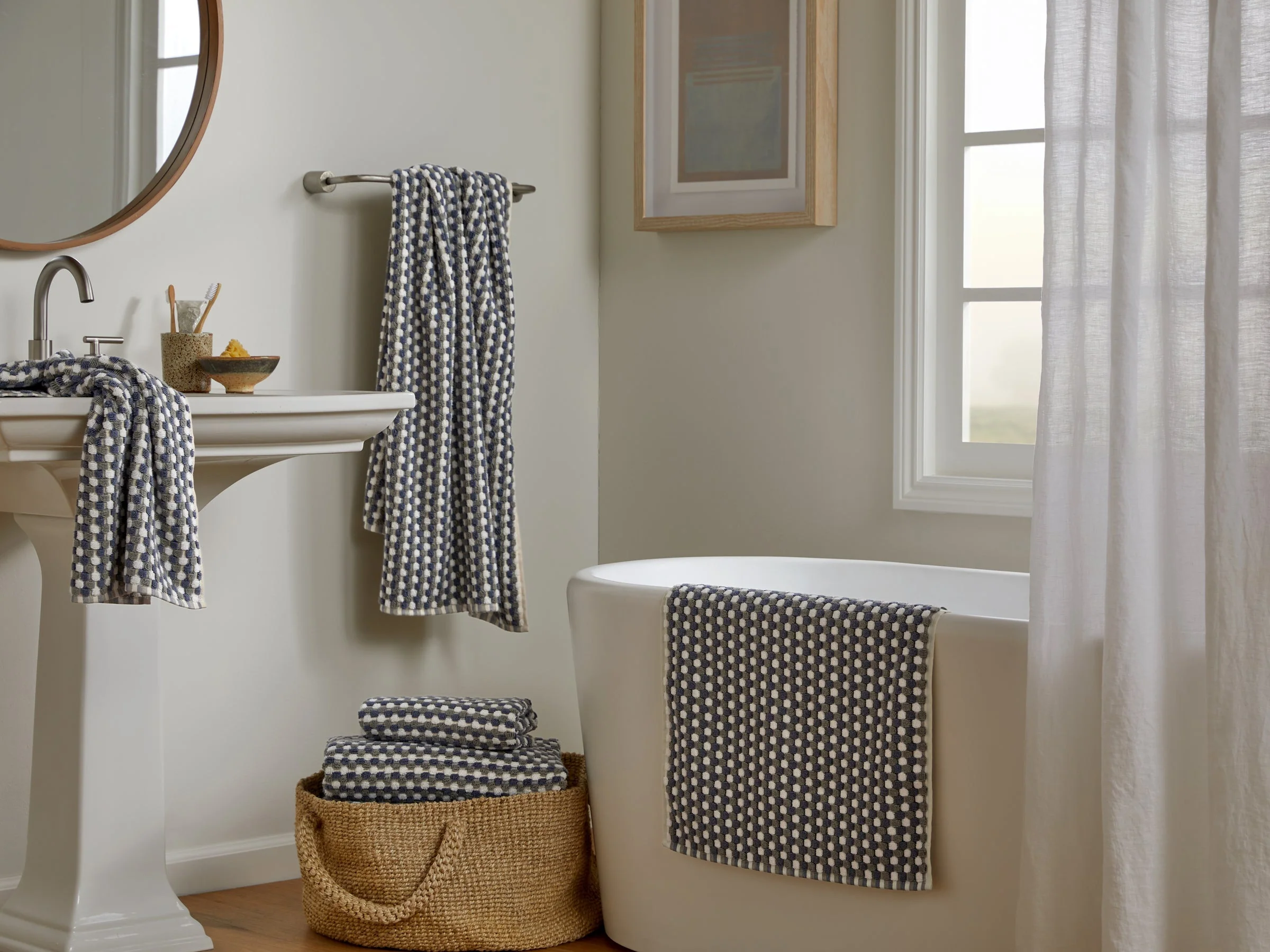 6+6 Organic Mosaic Bath Bundle - Moss and Dusk - Image 2