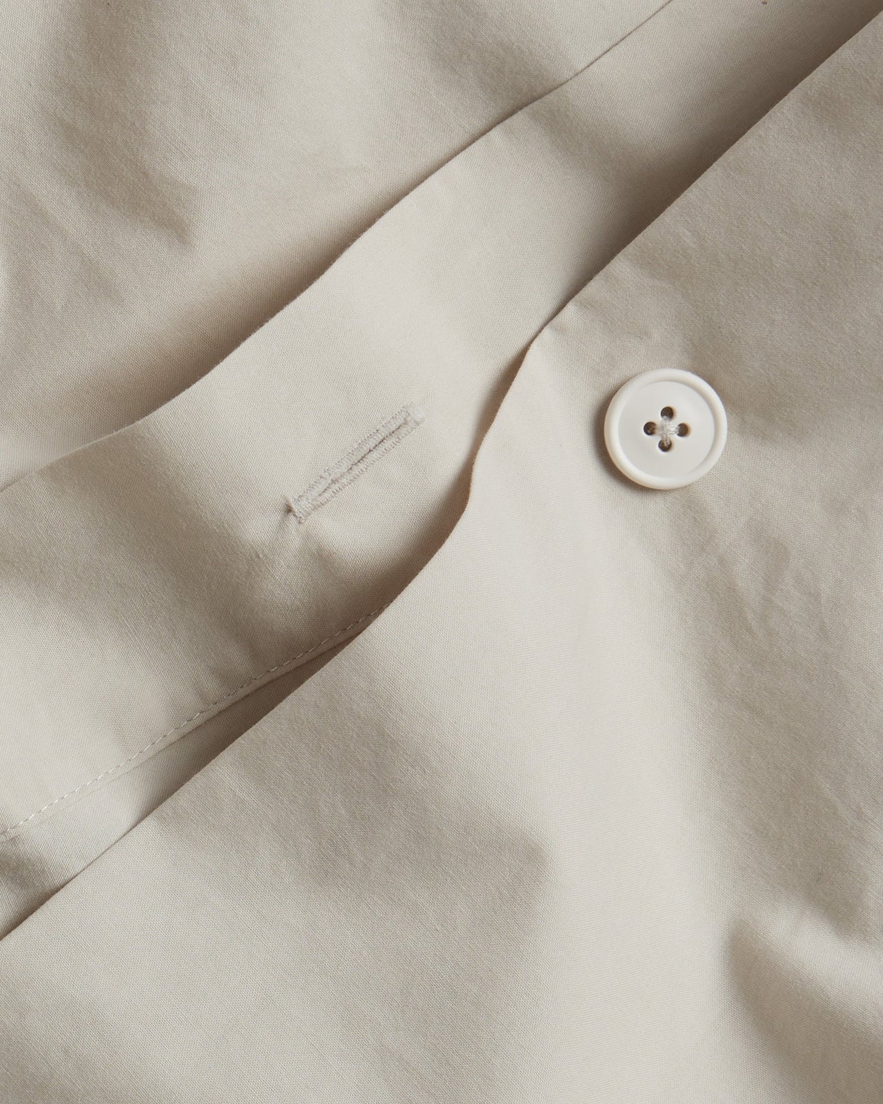Brushed Cotton Duvet Cover Set - Bone F/Q - Image 3