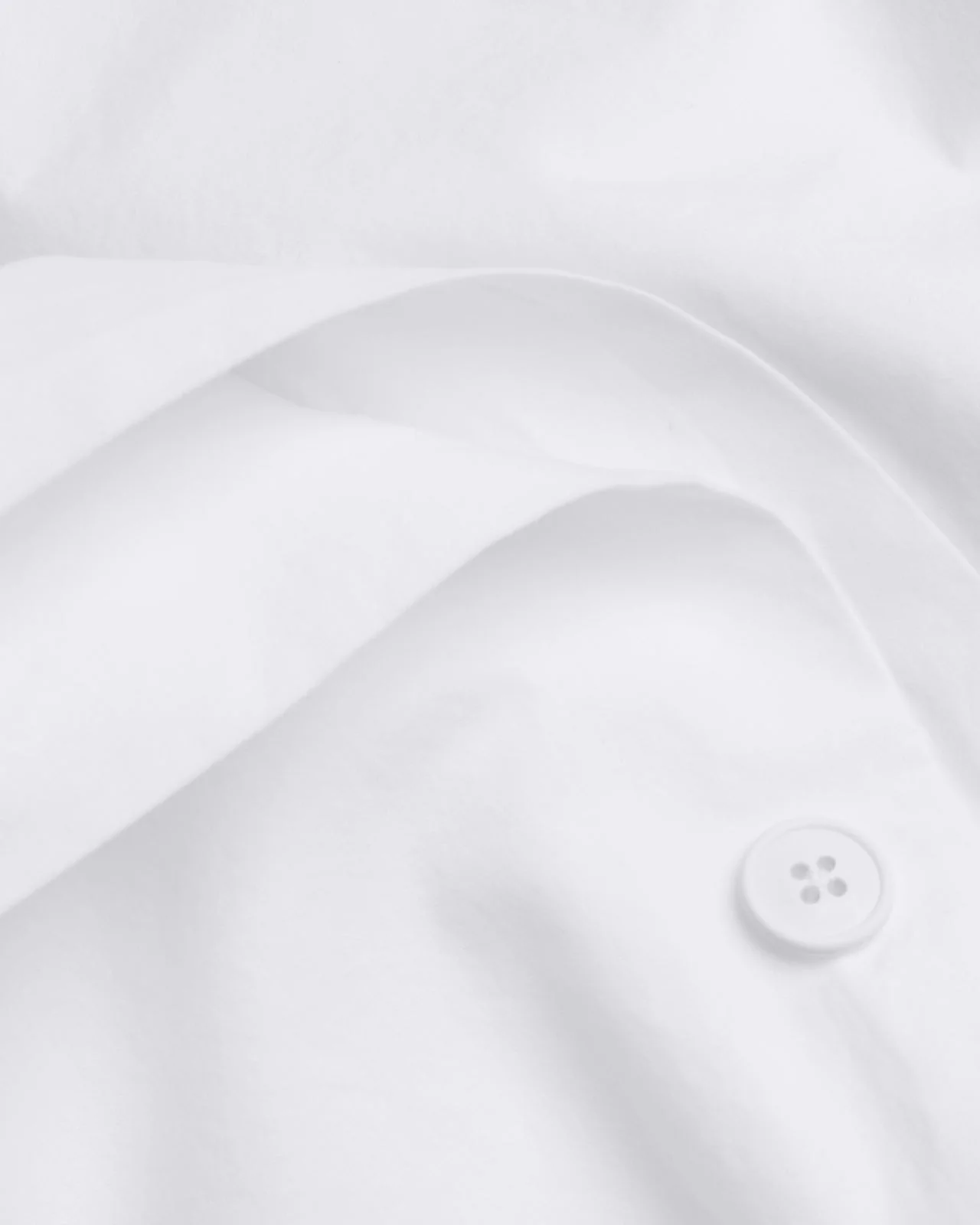 Brushed Cotton Duvet Cover Set - White K/CK - Image 3