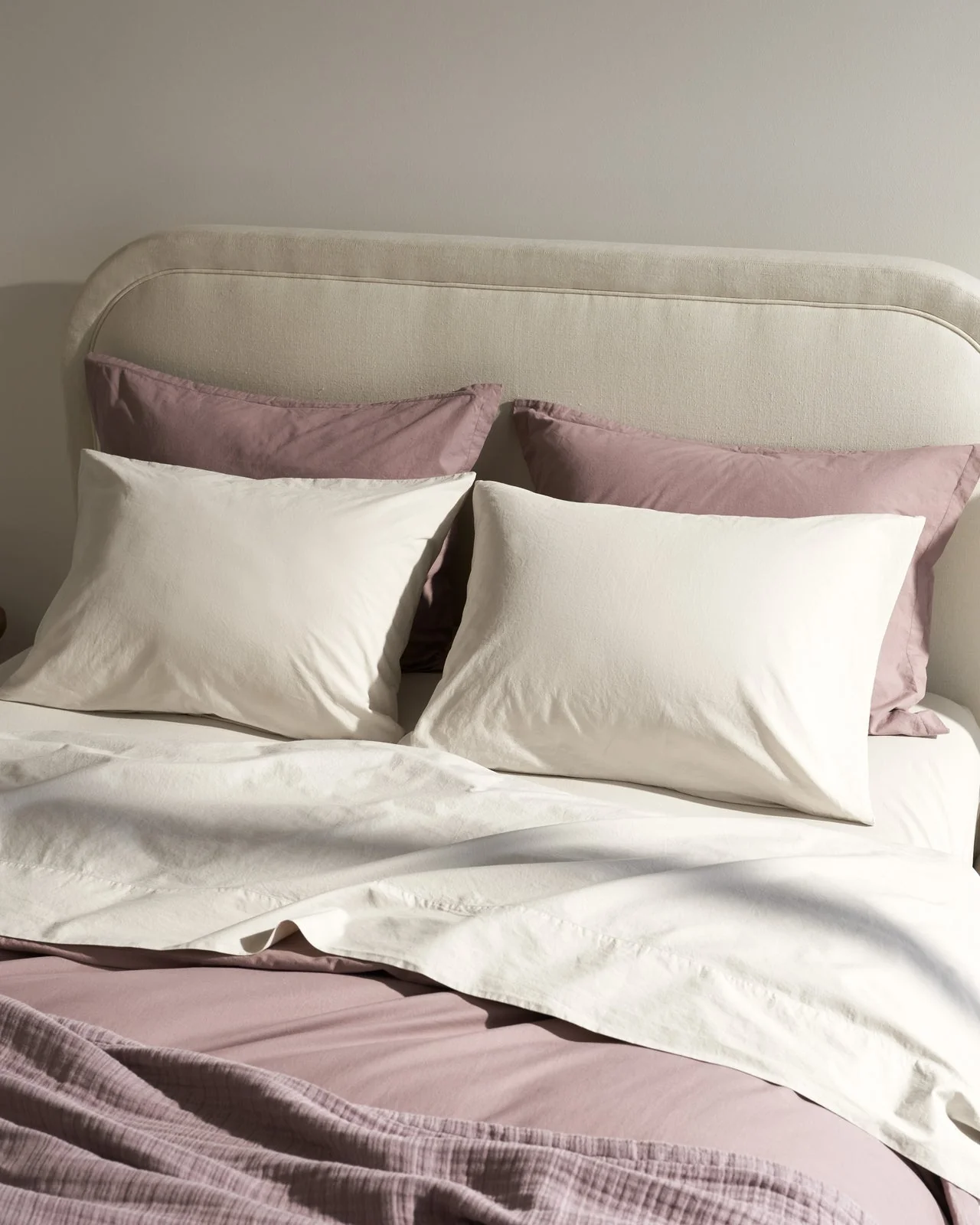 Brushed Cotton Sheet Set - Bone TW/XL - Image 2