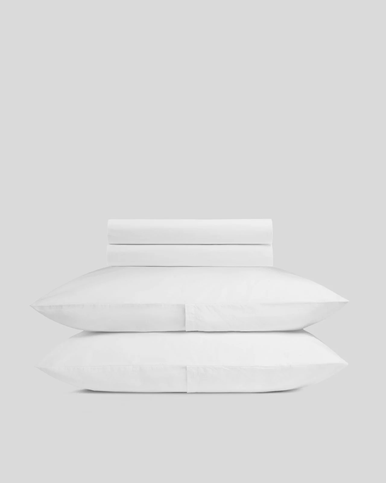 Brushed Cotton Sheet Set - White K/CK