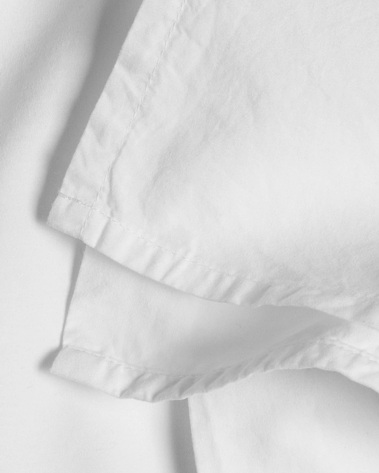Brushed Cotton Sheet Set - White K/CK - Image 3