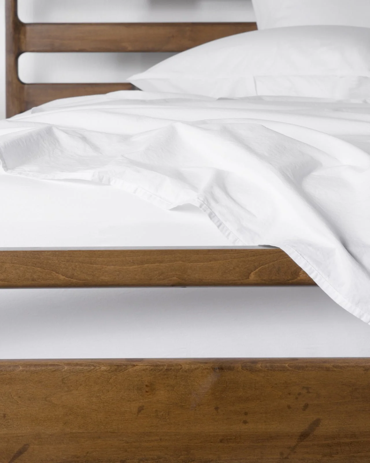 Brushed Cotton Sheet Set - White TW/XL - Image 4