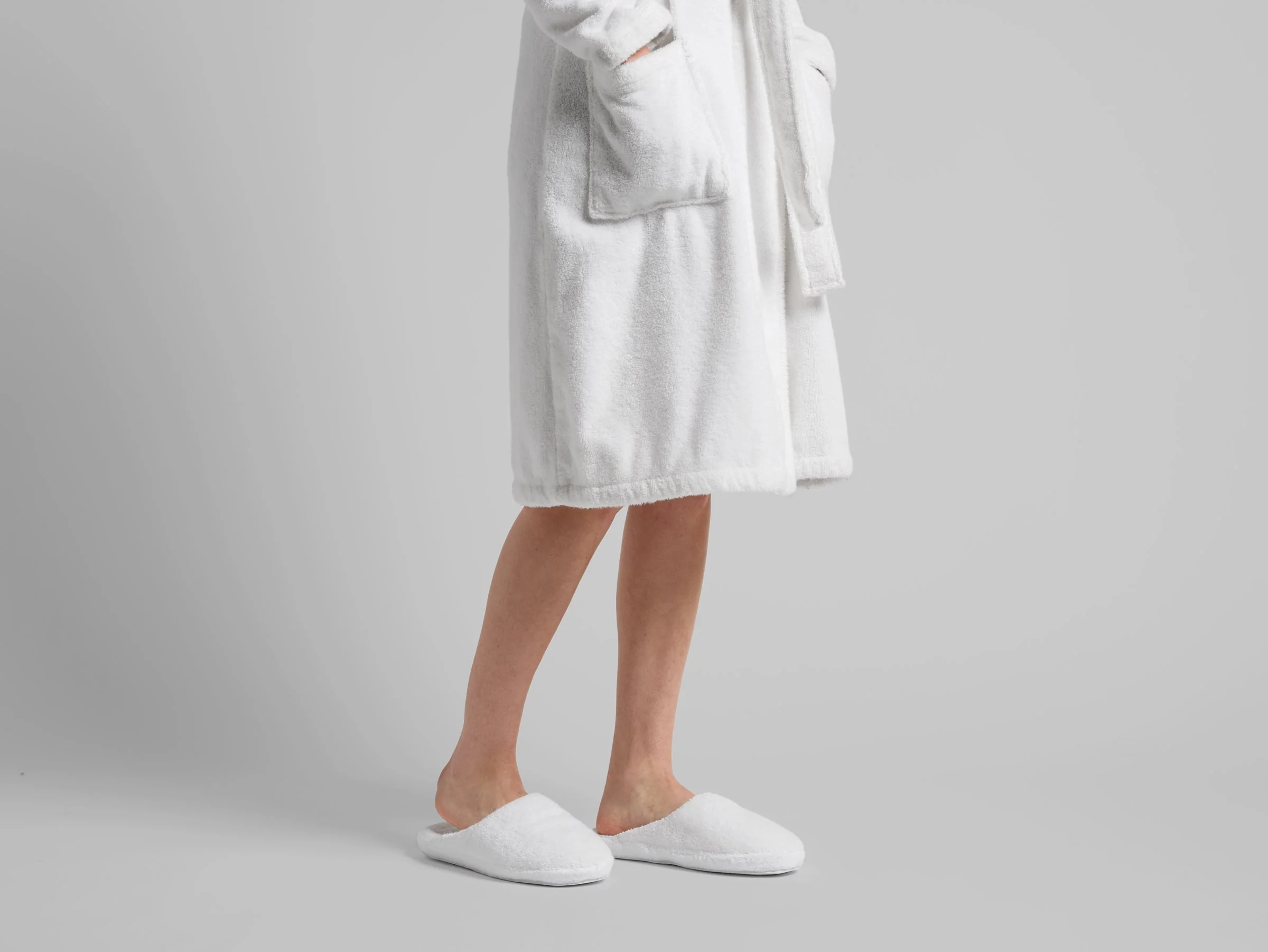 Classic Turkish Cotton Slippers - FINAL SALE (White) - Image 2