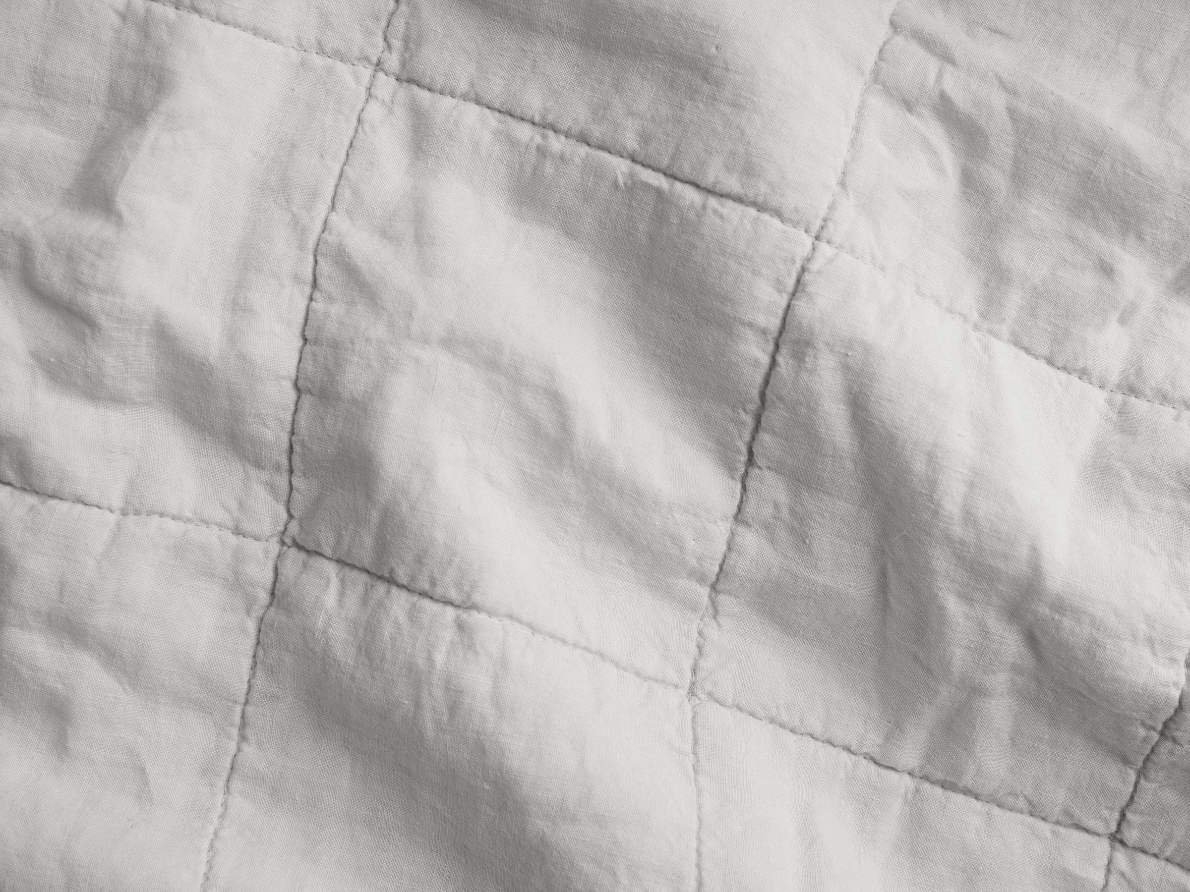 Linen Box Quilted Sham Set - FINAL SALE (Fog) - Image 3