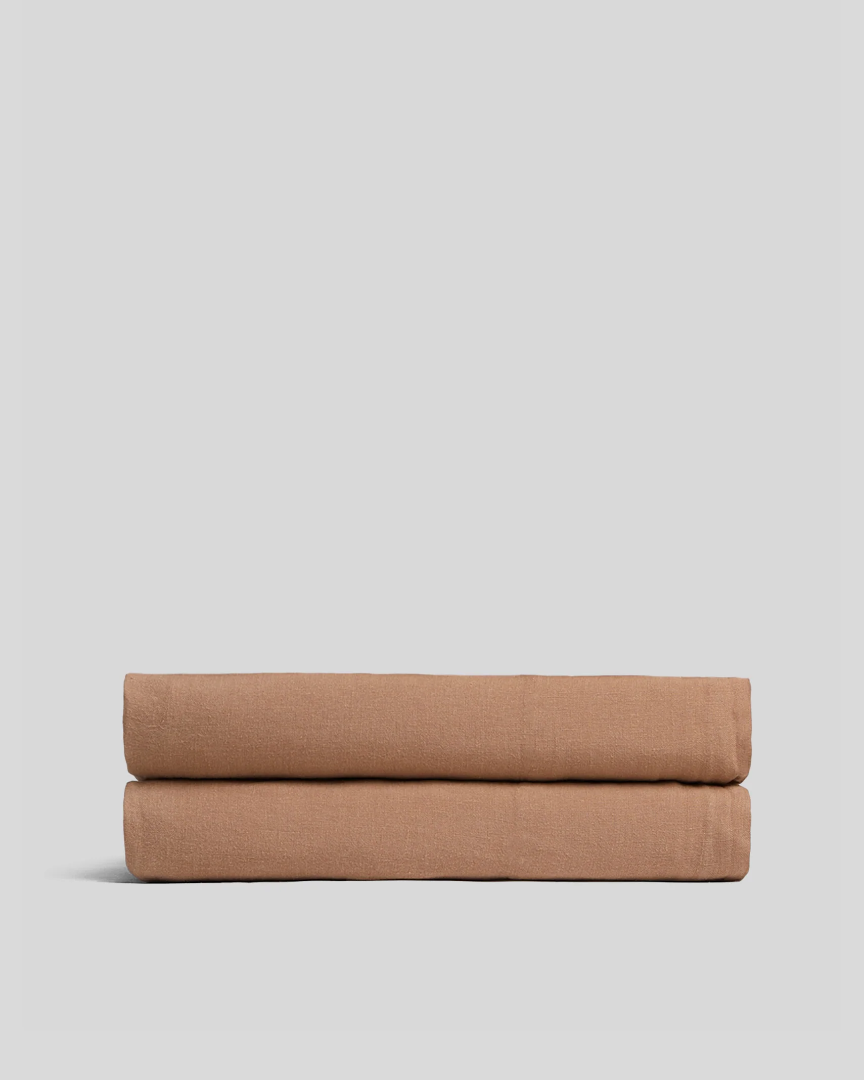 Linen Fitted Sheet (Adobe)