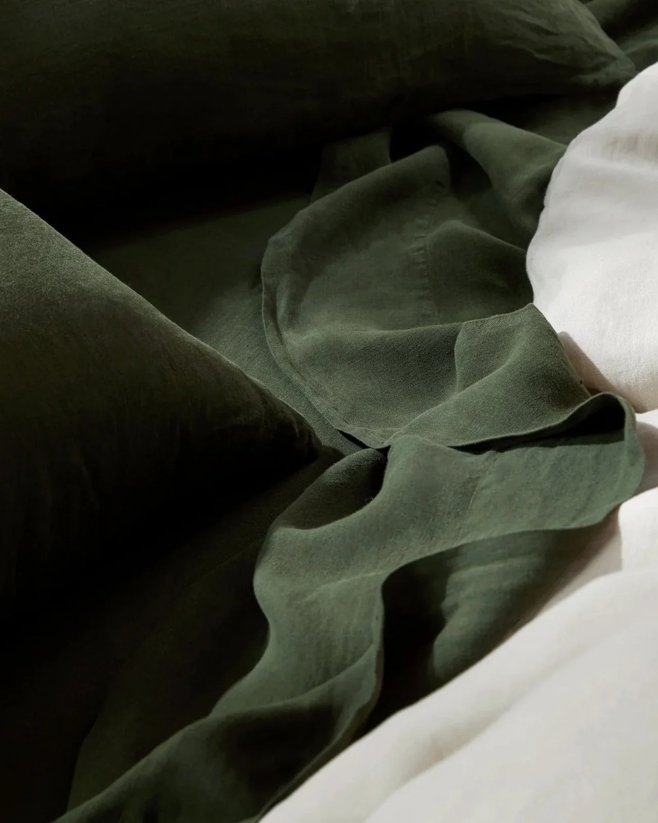Linen Sheet Set - Evergreen F/Q - Image 4