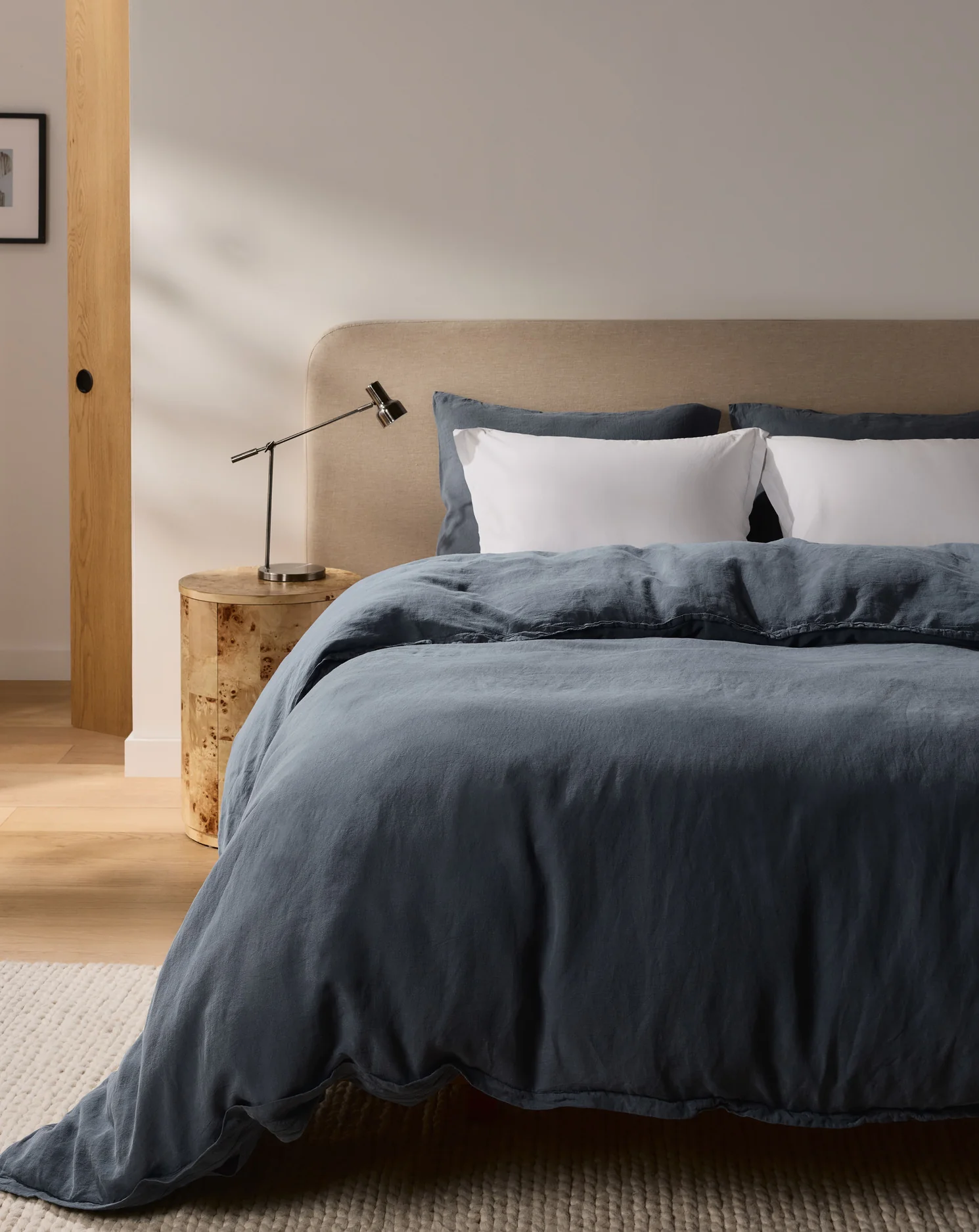 Linen Tencel Fitted Sheet (Dusk) - Image 4