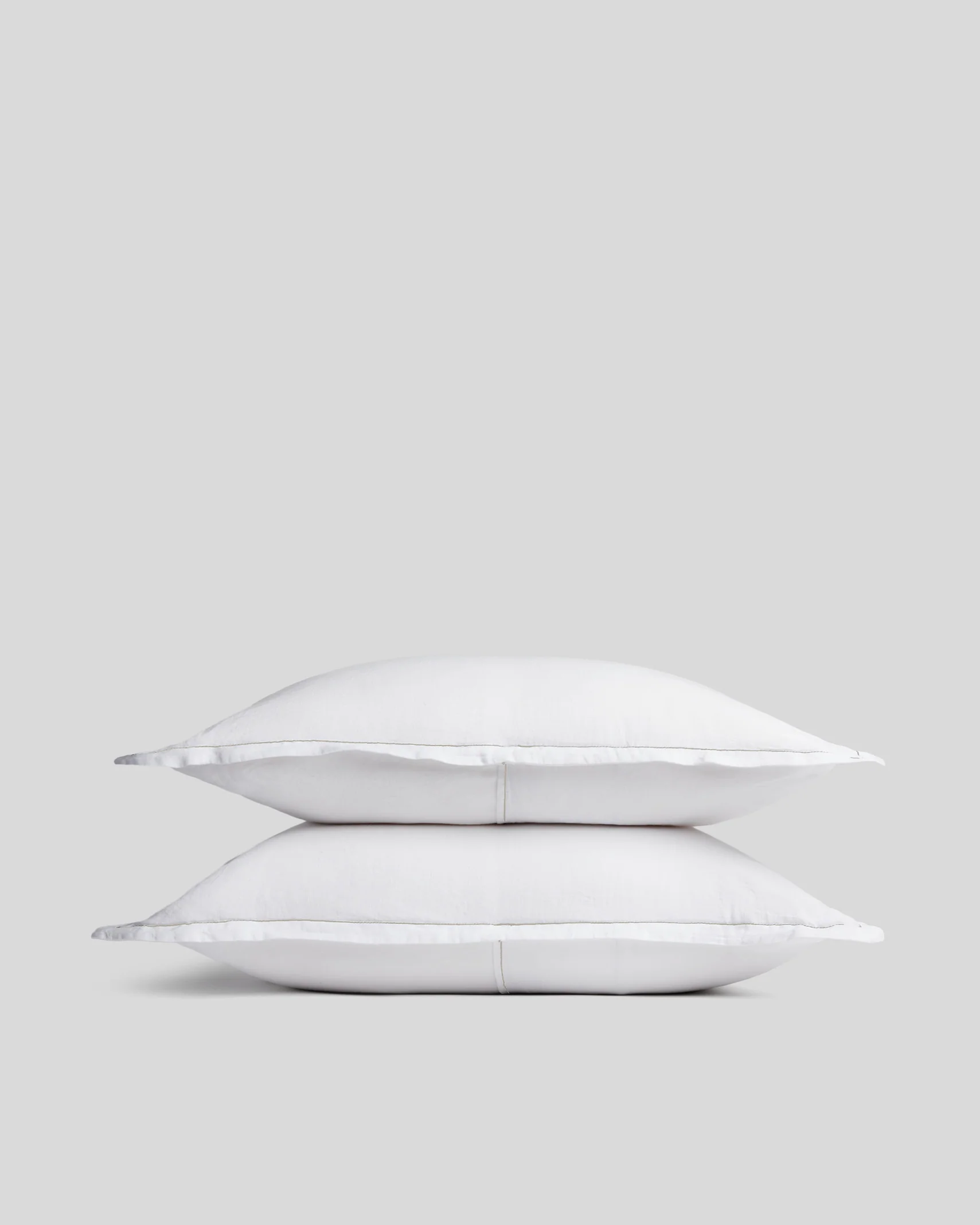 Linen Tencel Sham Set (White)