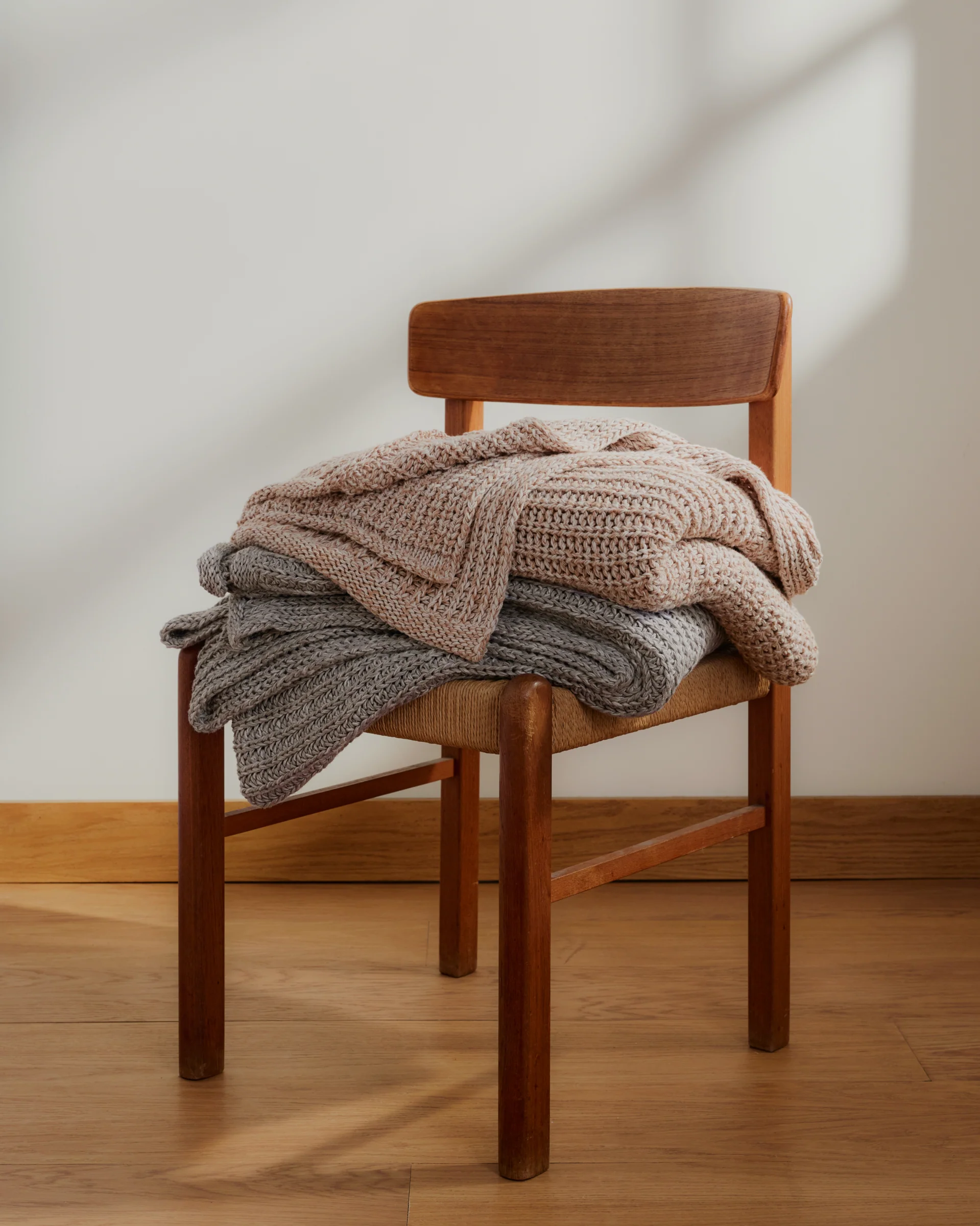 Marled Cotton Throw (Pebble) - Image 5