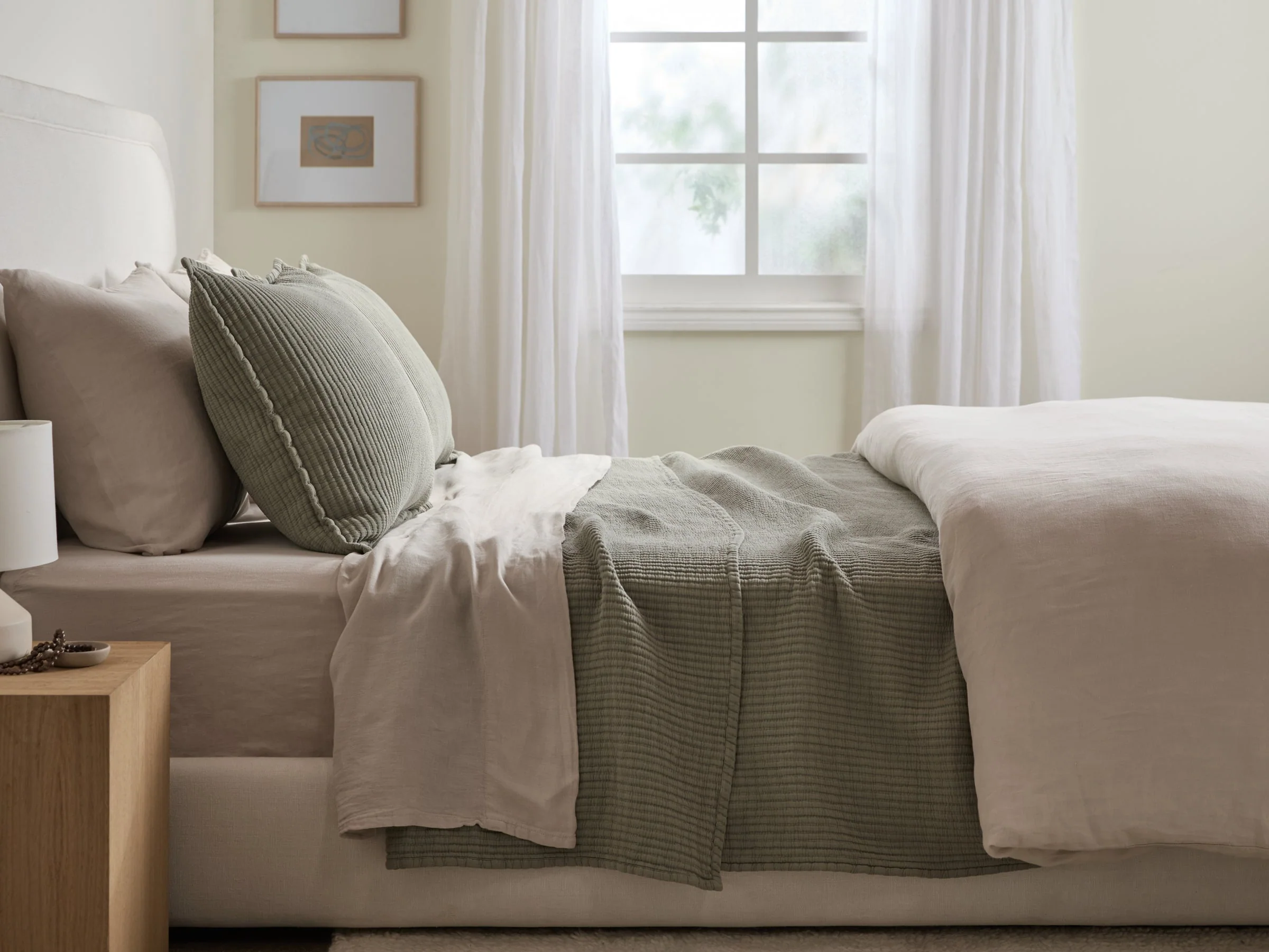 Matelasse Coverlet (Moss) - Image 2