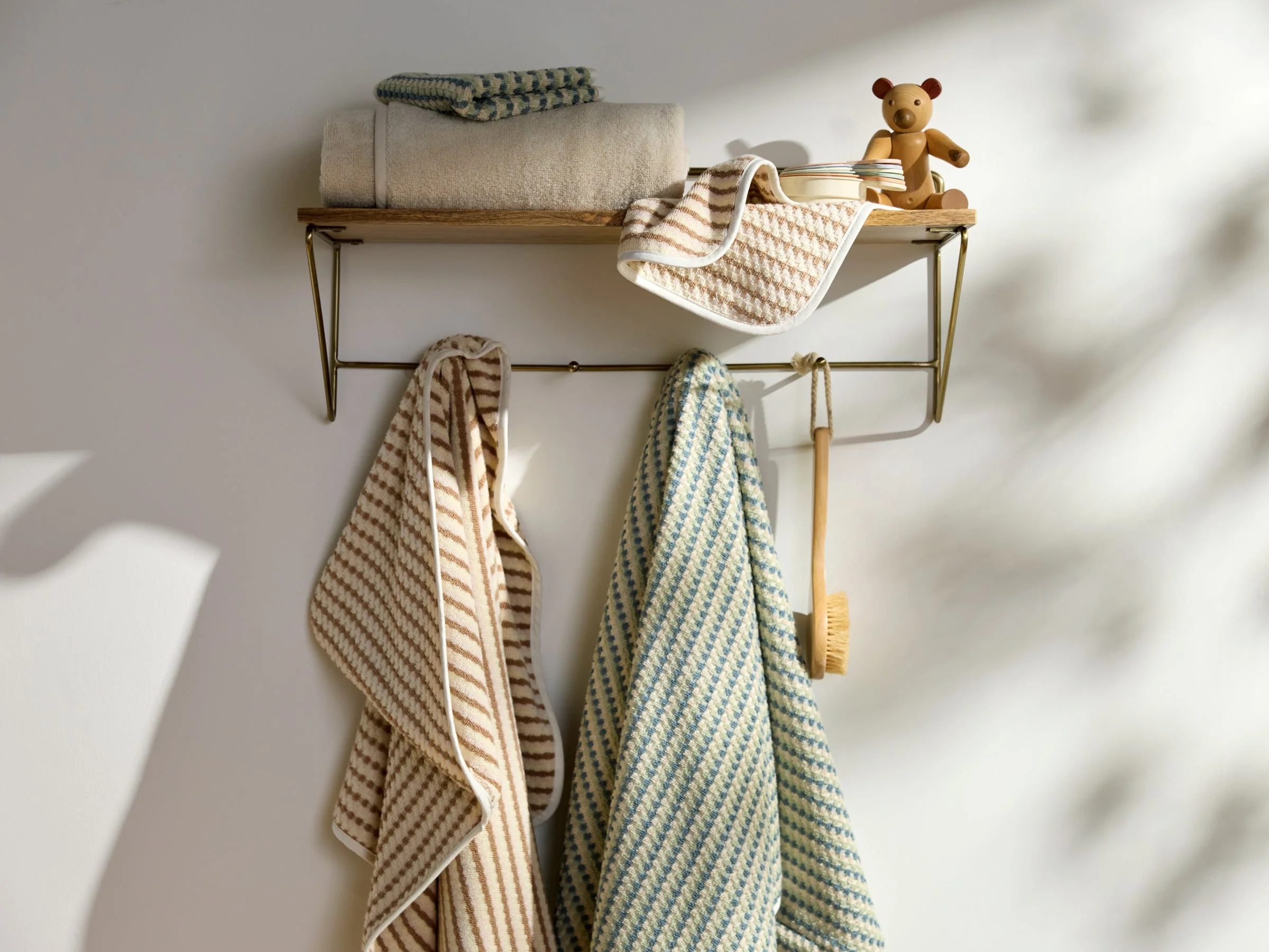 Organic Mini Mosaic Baby Washcloth (Wave and Sage) - Image 4