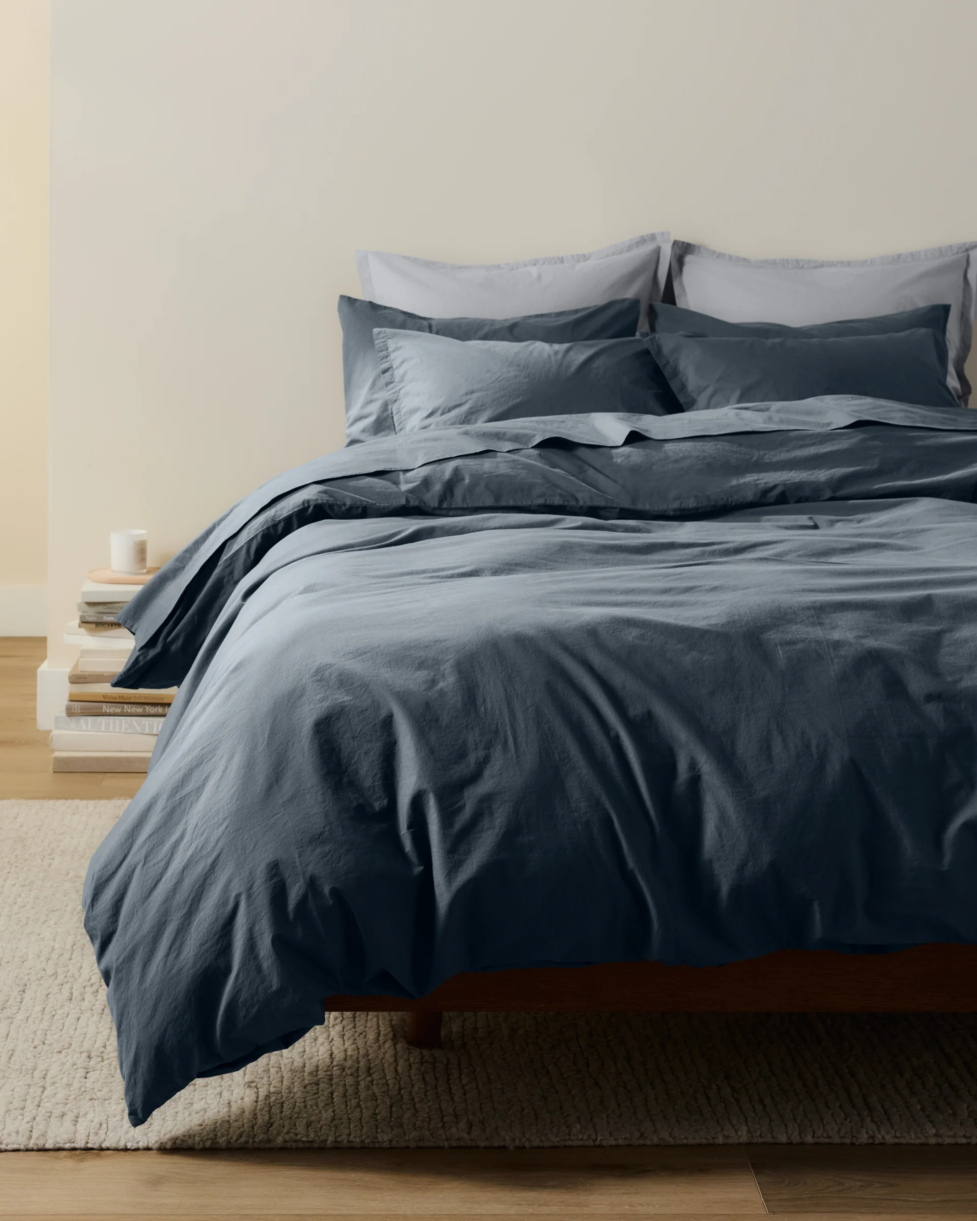 Percale Duvet Cover Set - Dusk F/Q - Image 4