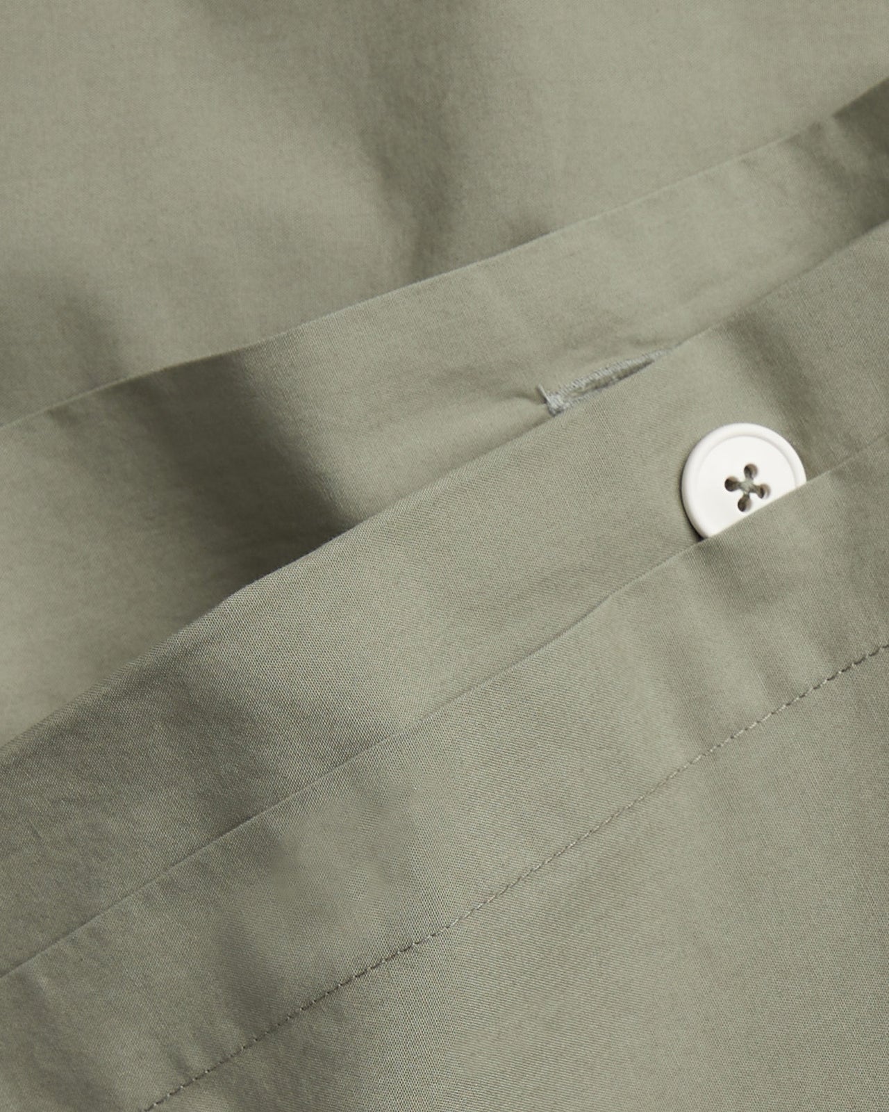 Percale Duvet Cover Set - Moss K/CK - Image 3