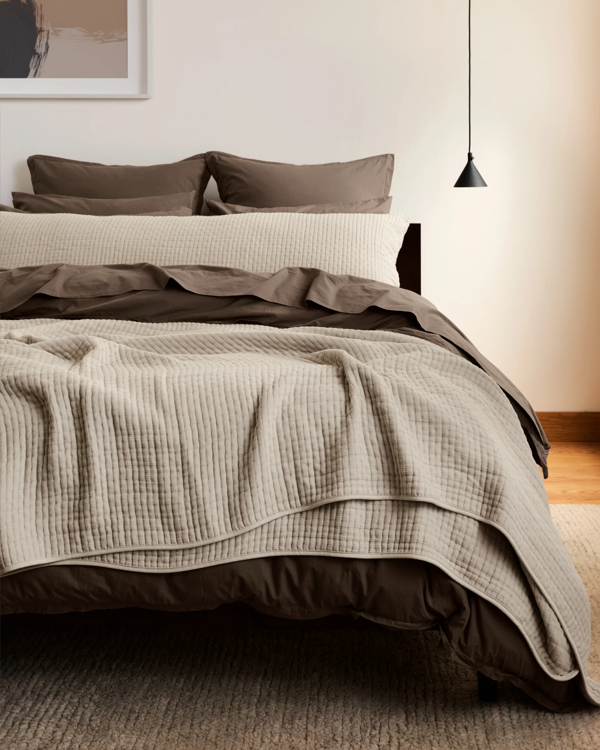 Percale Duvet Cover (Warm Grey) - Image 4