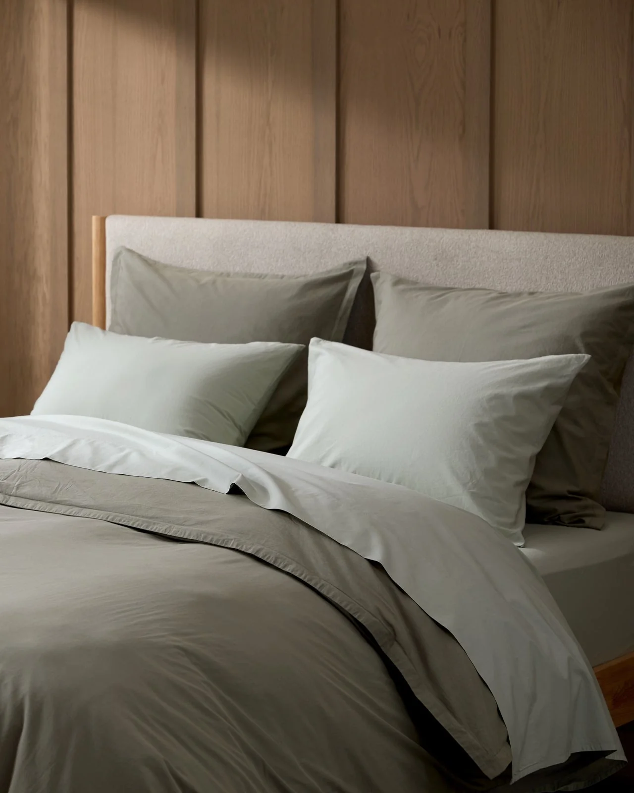 Percale Fitted Sheet - FINAL SALE (Sage) - Image 4