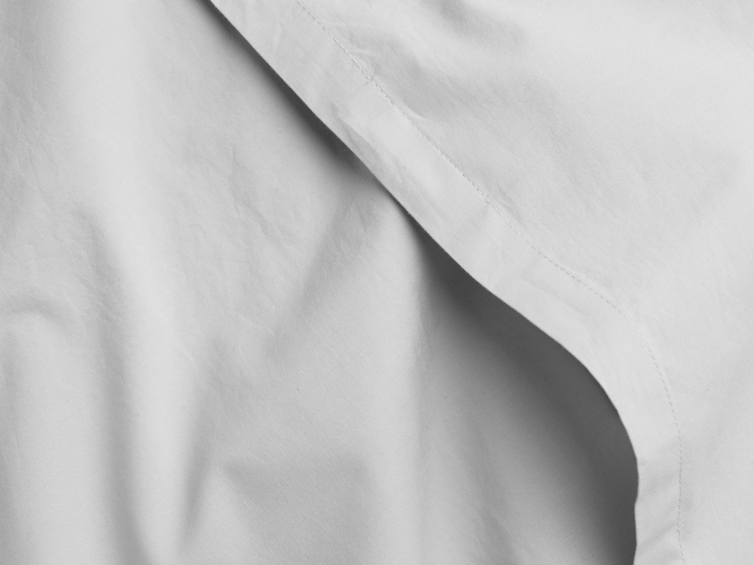 Percale Pillowcase Set - FINAL SALE (Light Grey) - Image 3
