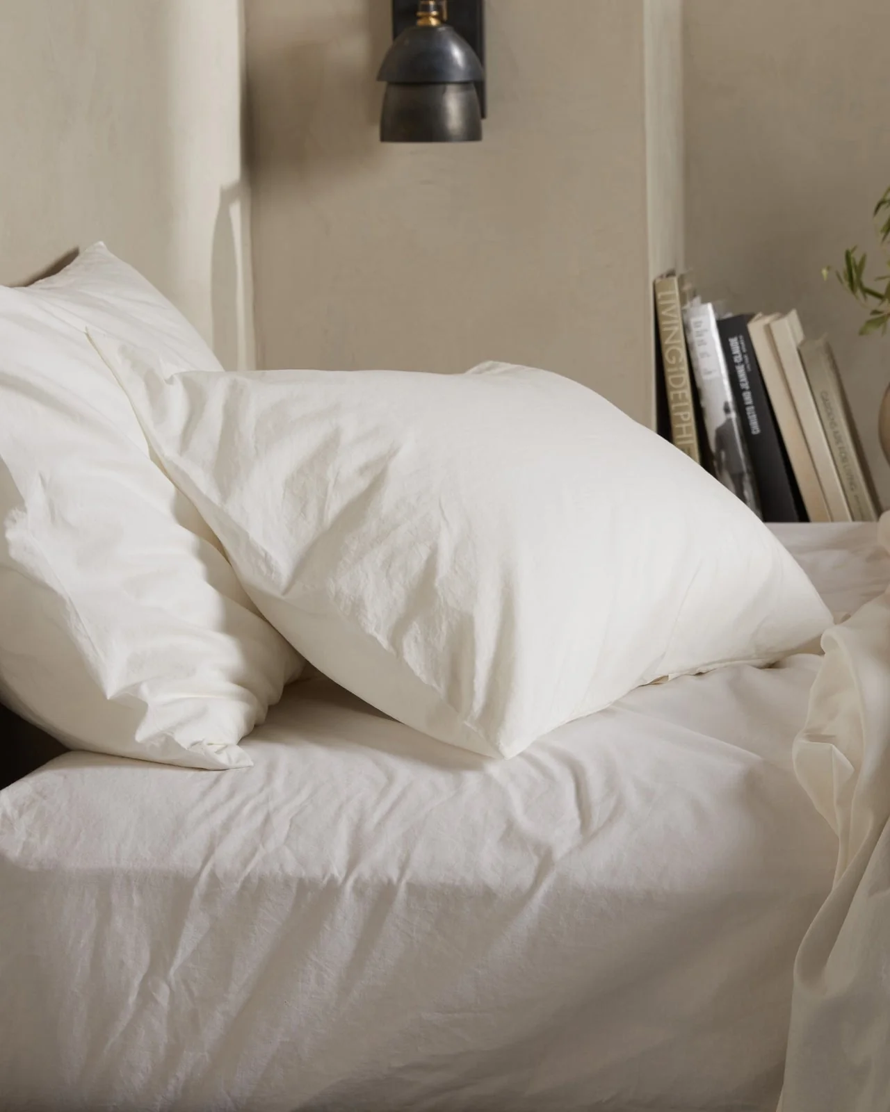 Percale Sheet Set - Cream F/Q - Image 4