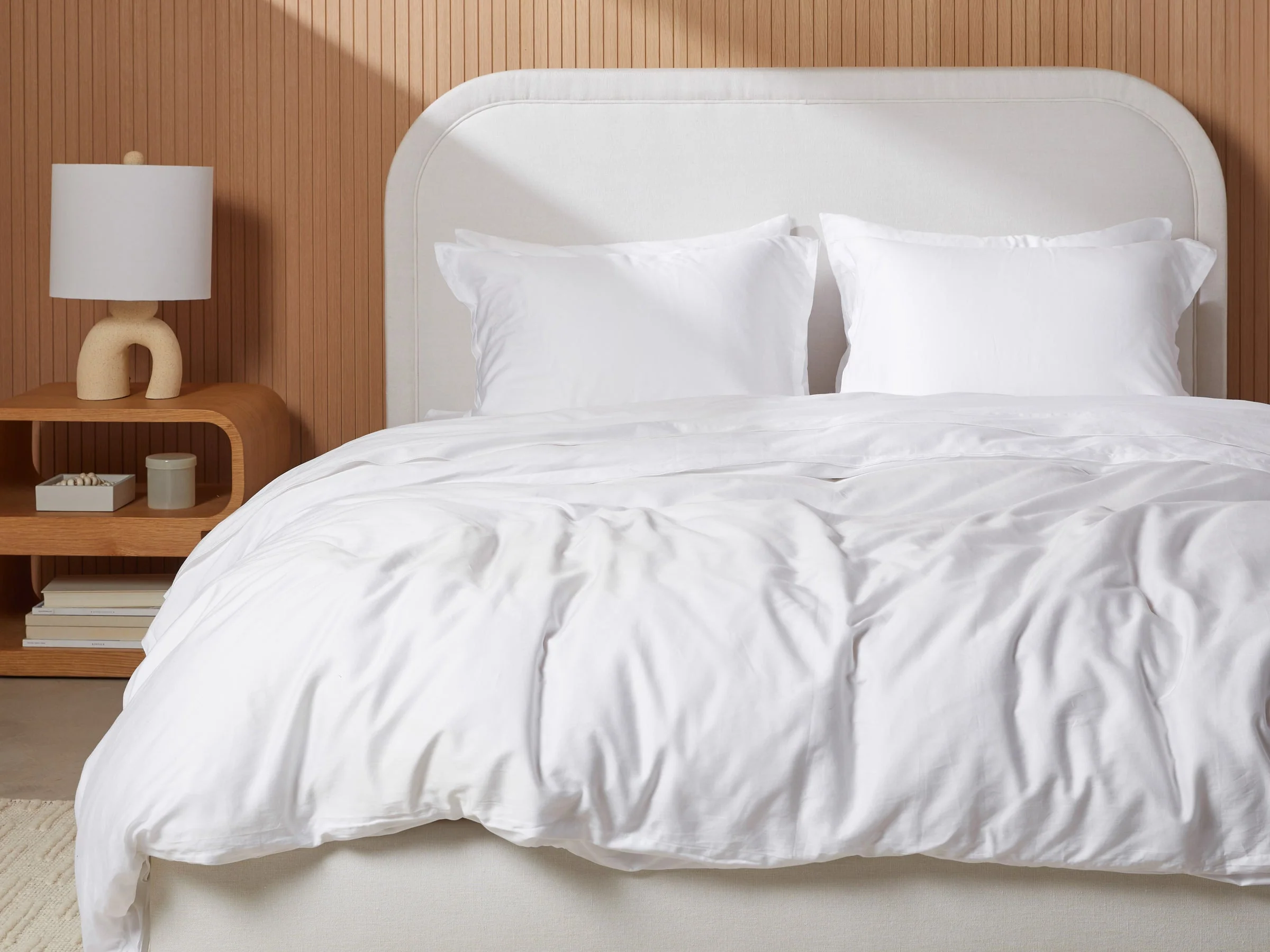 Sateen Duvet Cover (White) - Image 2