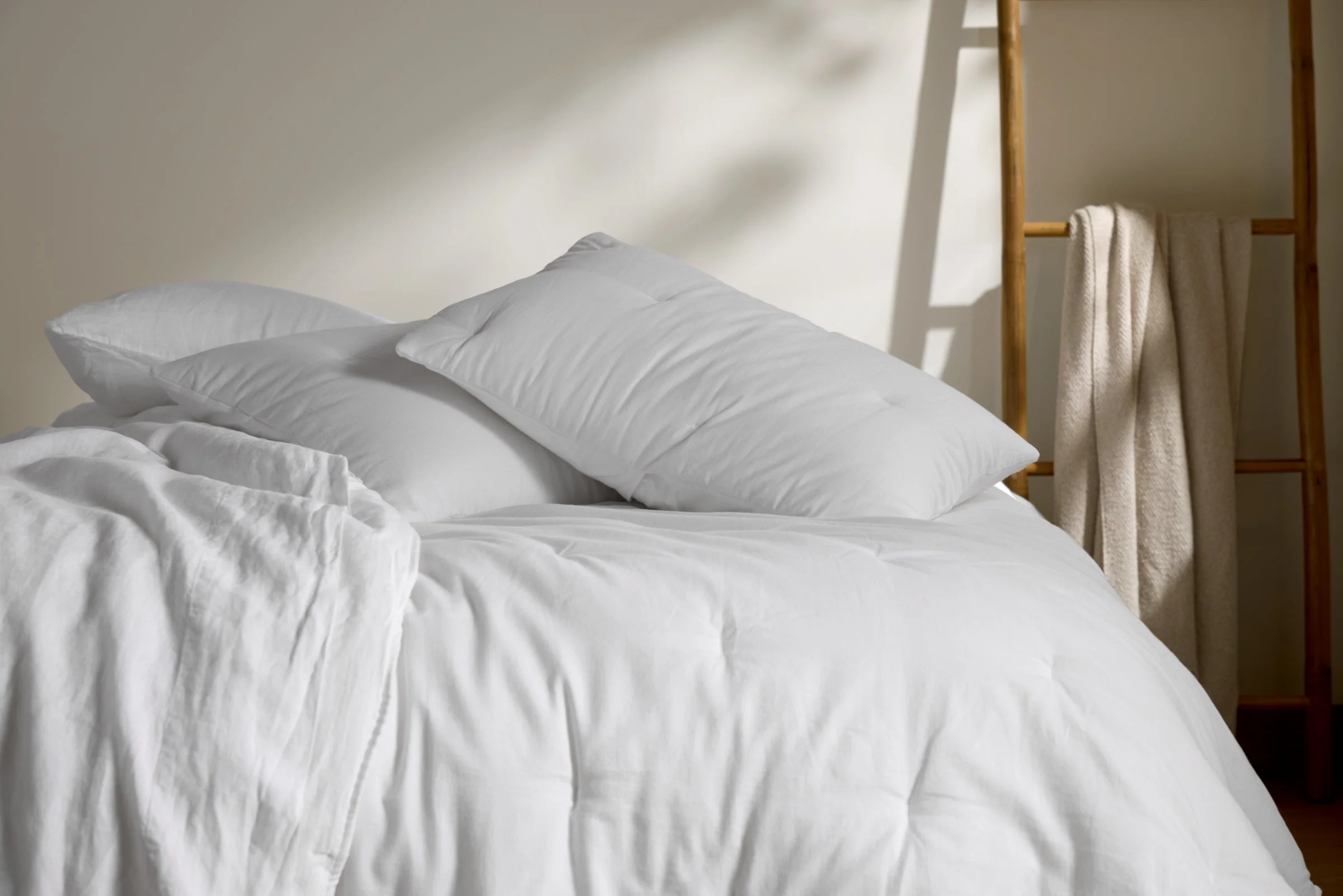 Soft Cotton Quilted Sham Set - FINAL SALE (White) - Image 2