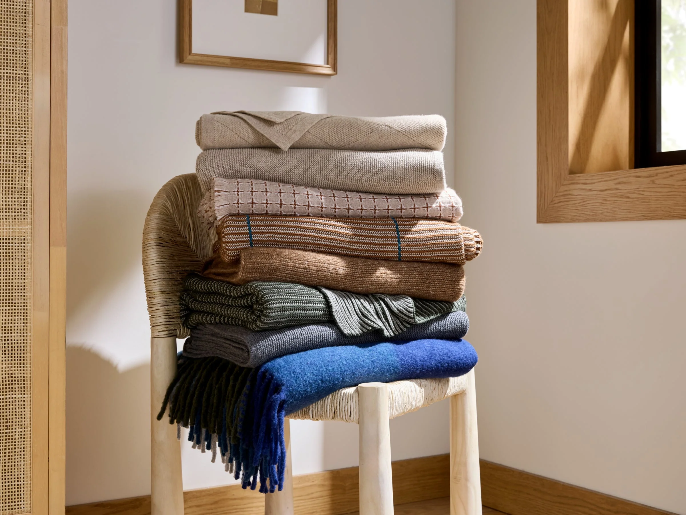 Soft Spun Cotton Throw - FINAL SALE (Grey) - Image 4